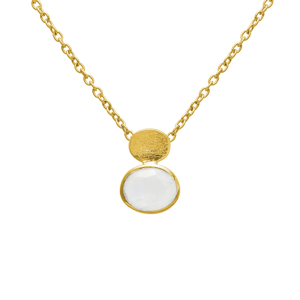 Aliza semi precious 2 micron gold necklace - Image 4