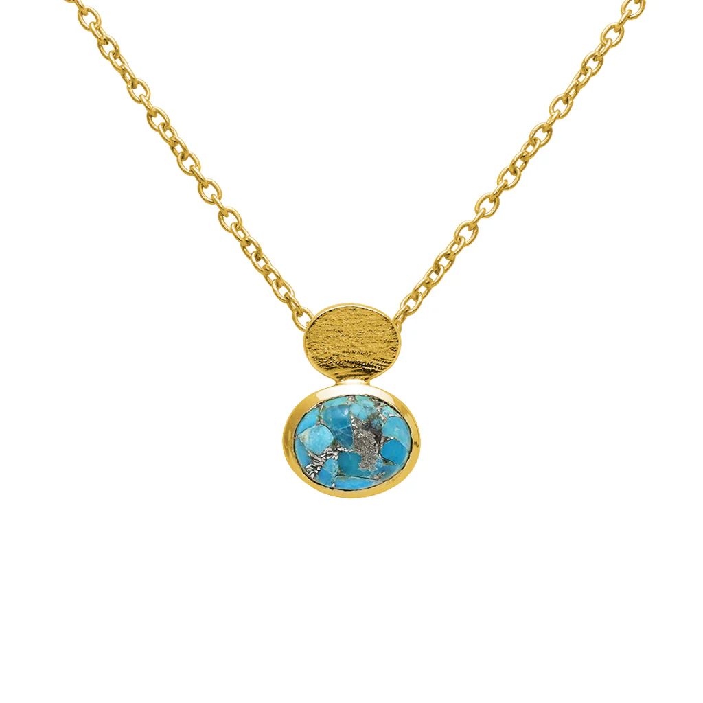 Aliza semi precious 2 micron gold necklace - Image 5