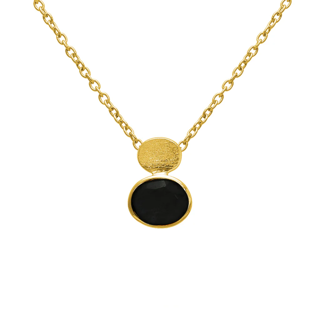 Aliza semi precious 2 micron gold necklace - Image 7