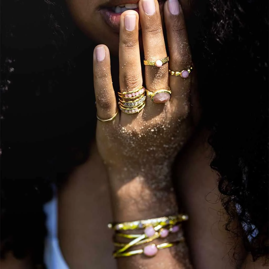 Amoura semi precious gold ring - Image 3