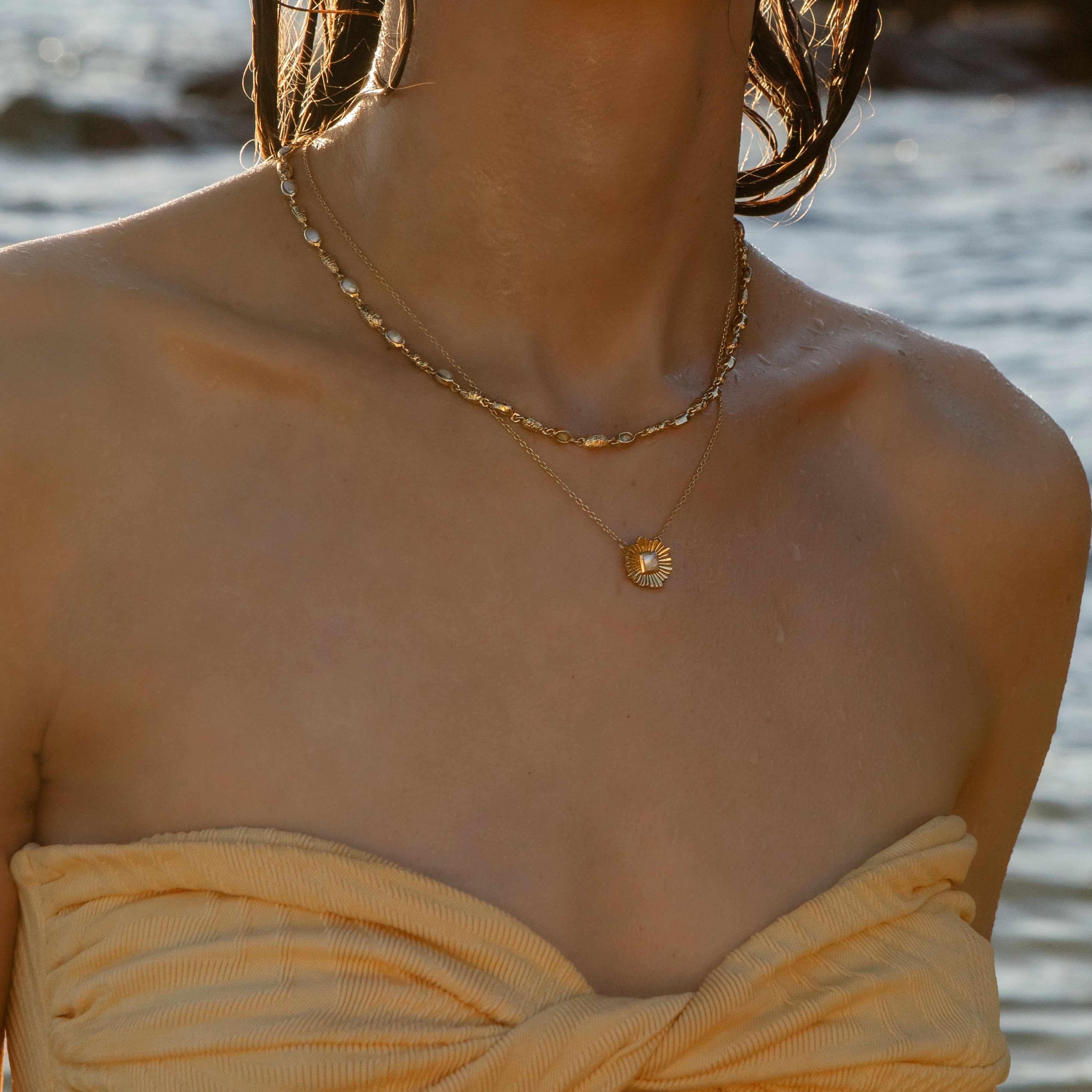 Azhar natural stone necklace - Image 4