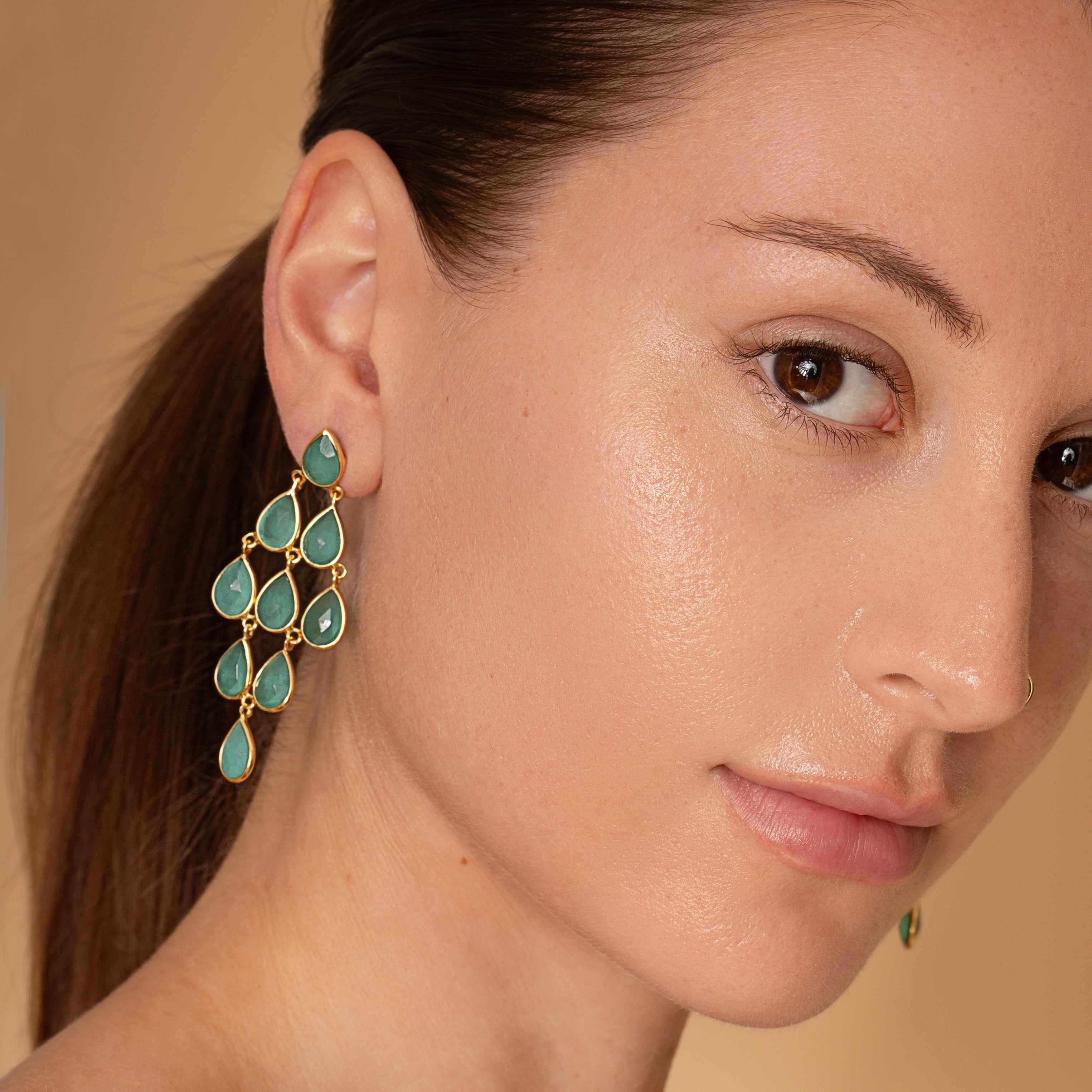 Everly semi precious 2 micron earrings - Image 4