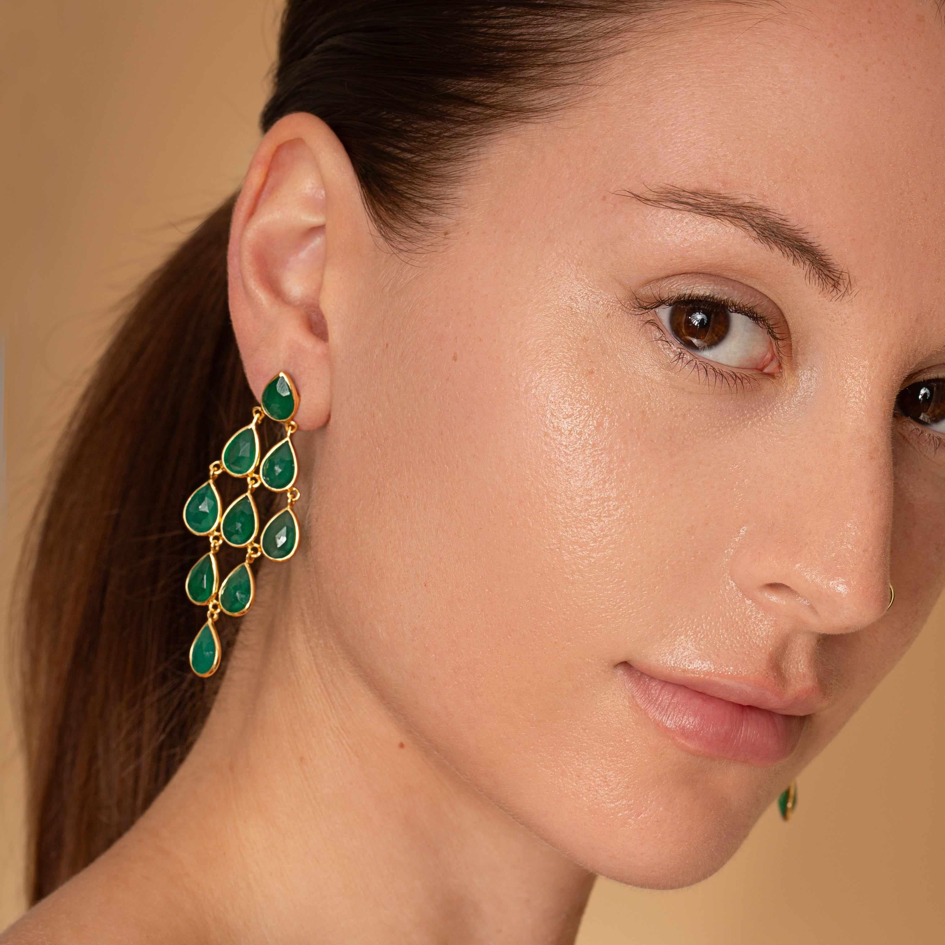 Everly semi precious 2 micron earrings - Image 6