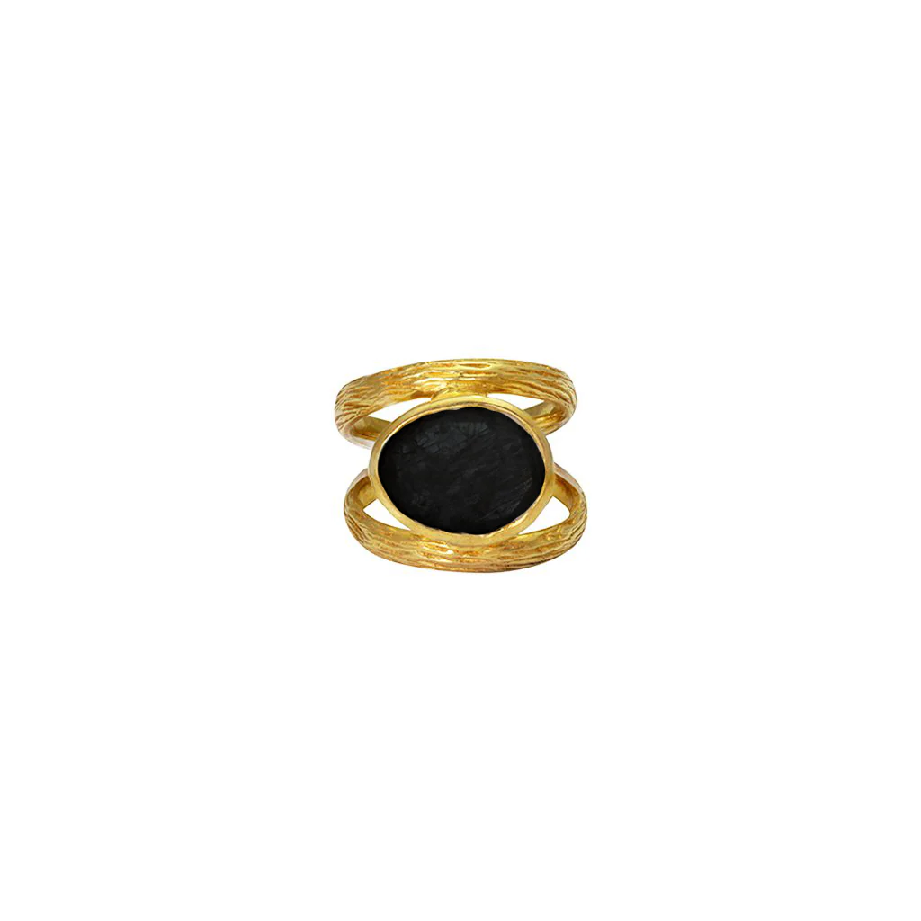 Emi semi precious gold ring - Image 3
