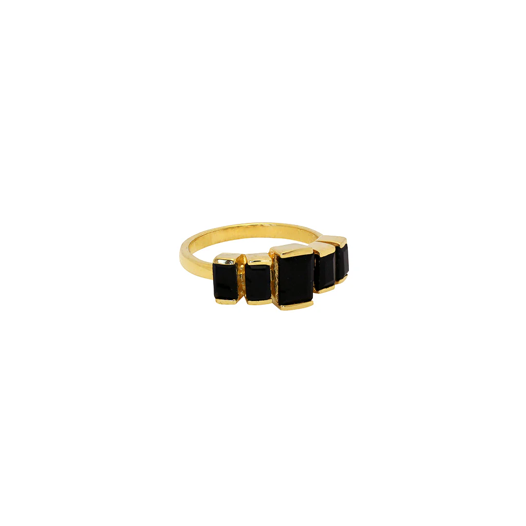 Everett semi precious gold ring - Image 4