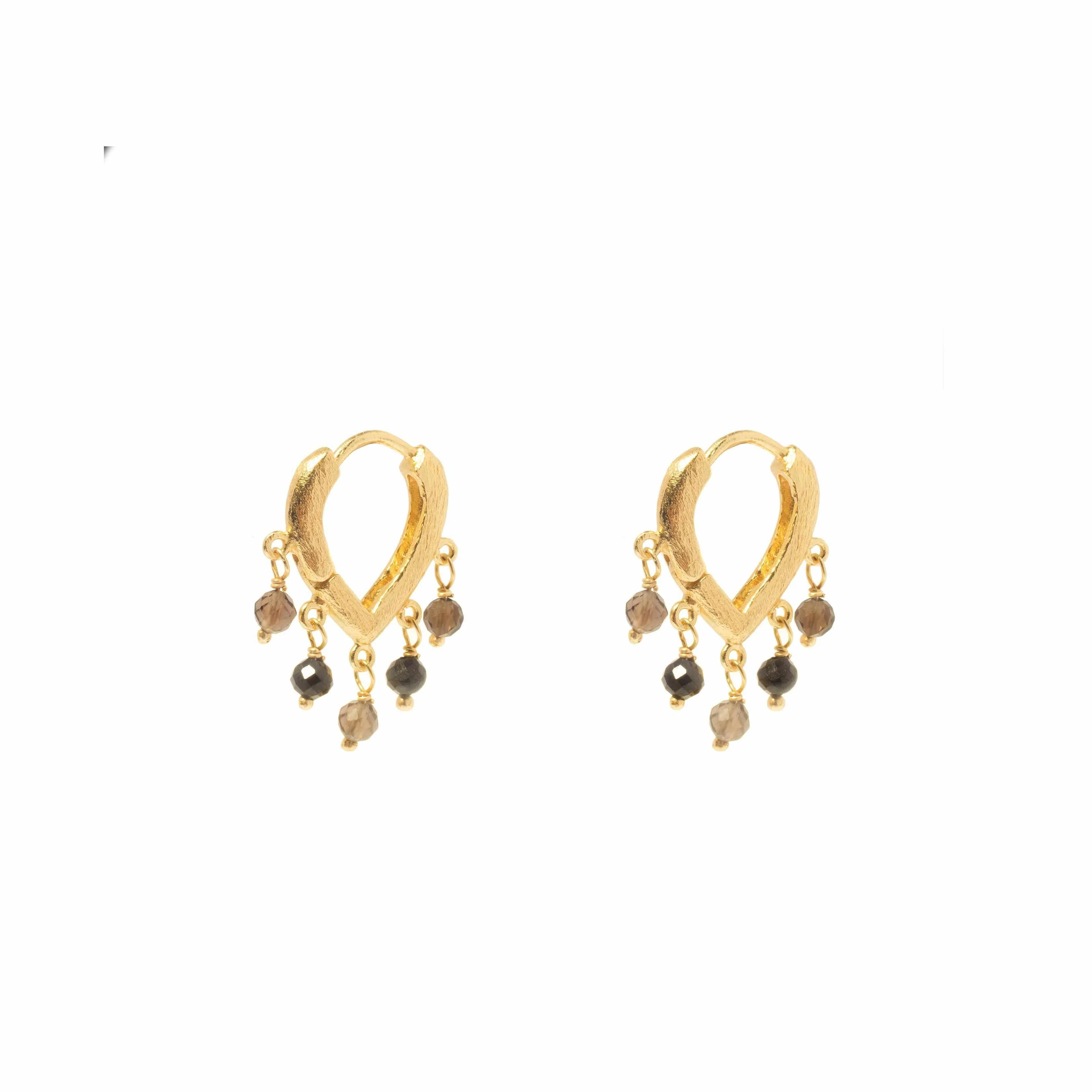 Ferrie semi-precious hoops - Image 4