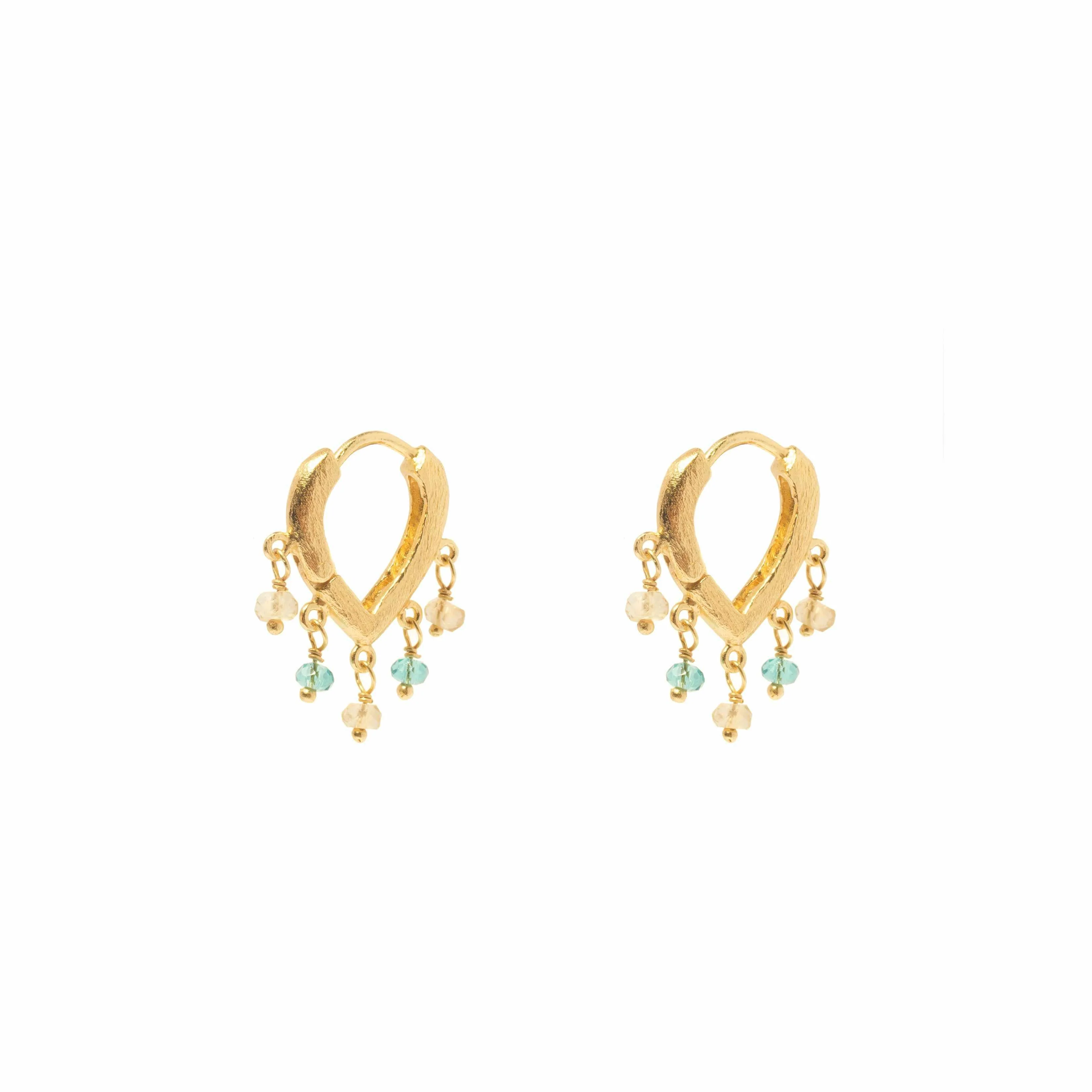 Ferrie semi-precious hoops - Image 5