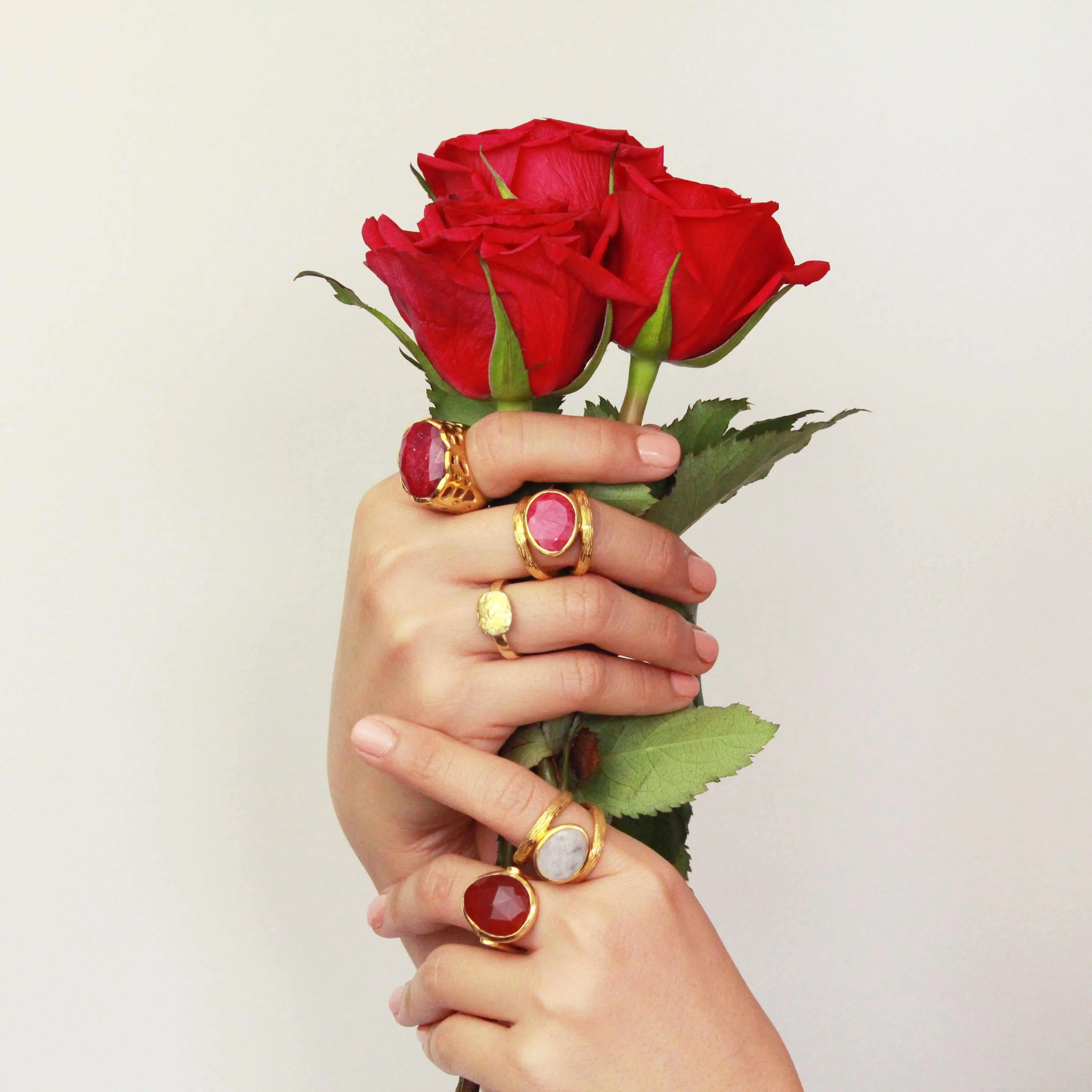 Freyia gold semi-precious ring - Image 3