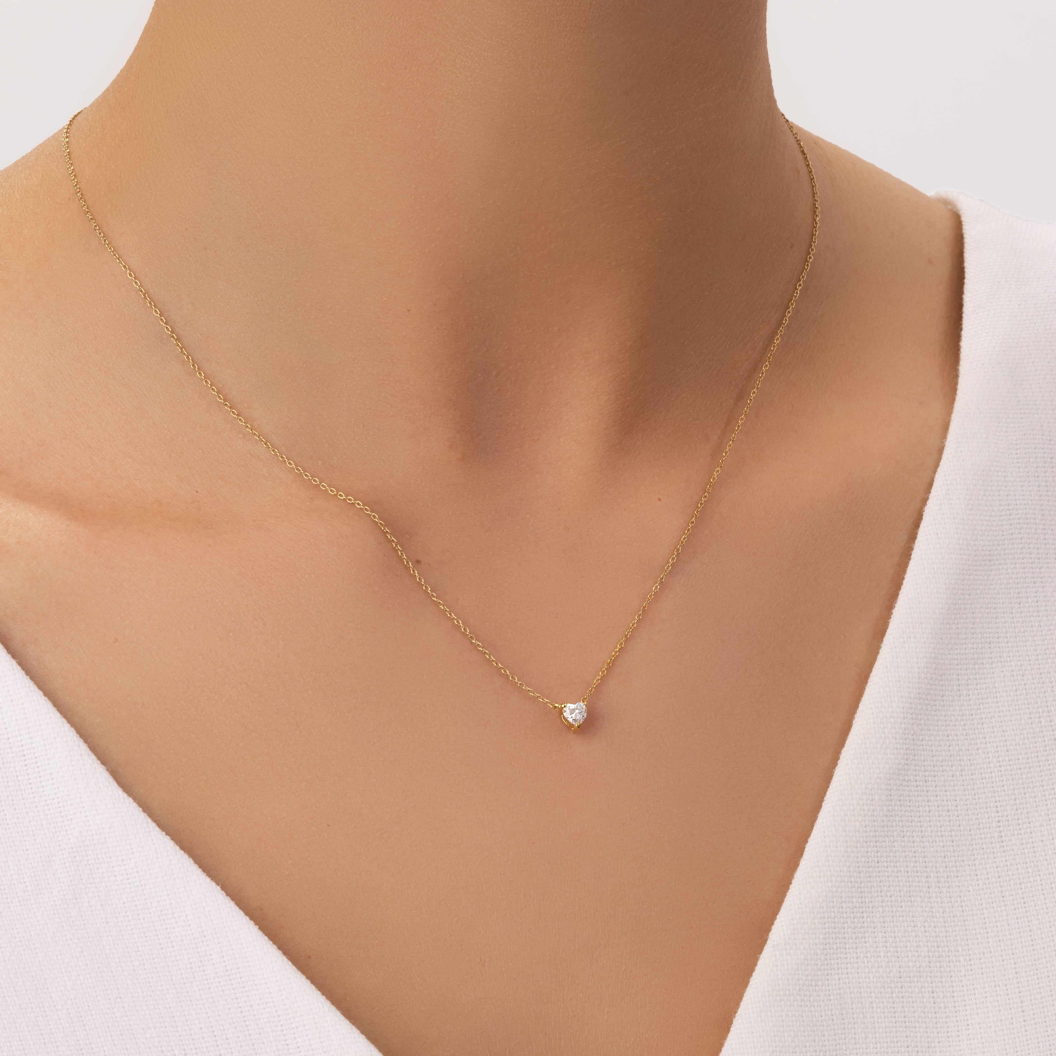 Illume Heart Moissanite necklace - Image 3