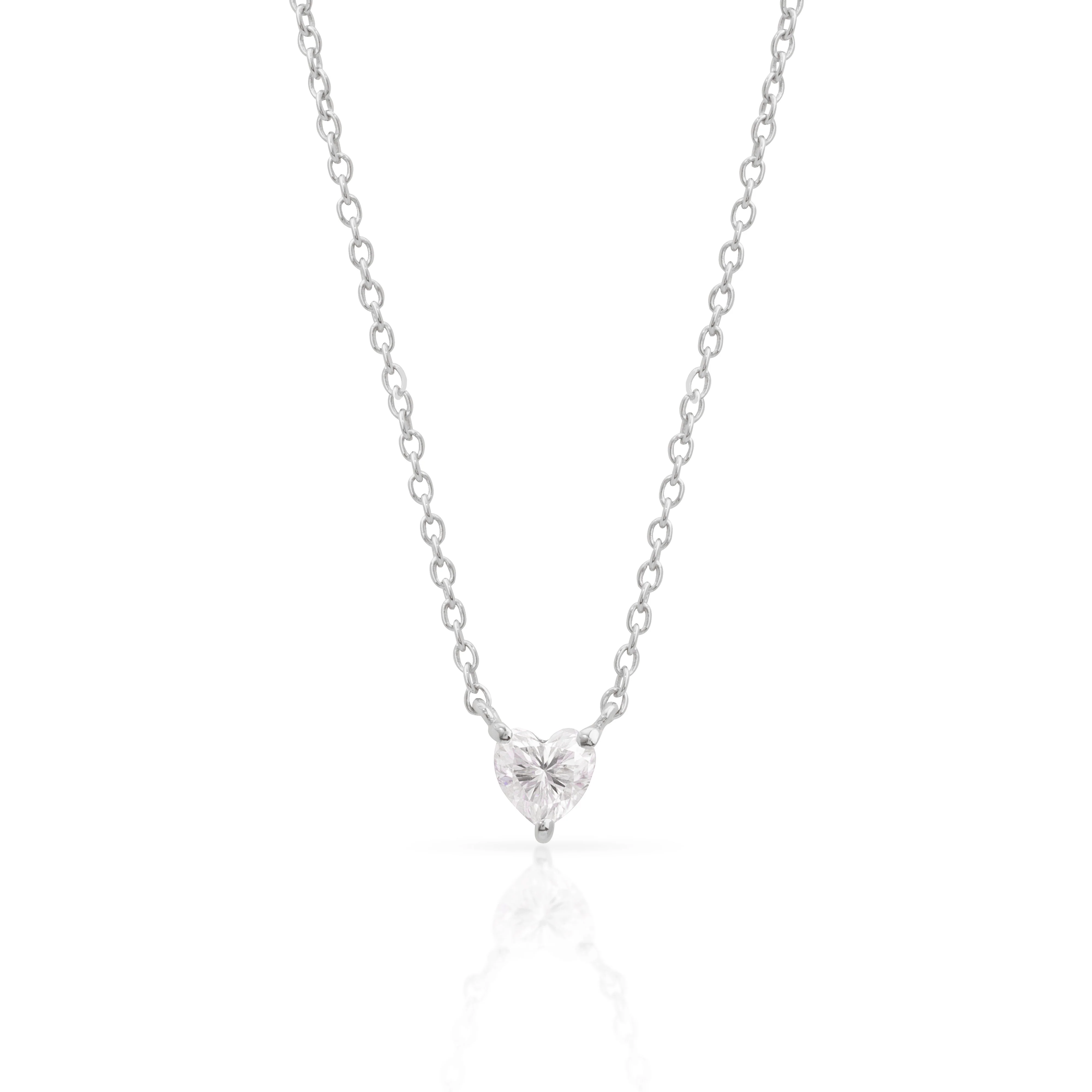 Illume Heart Moissanite necklace - Image 4