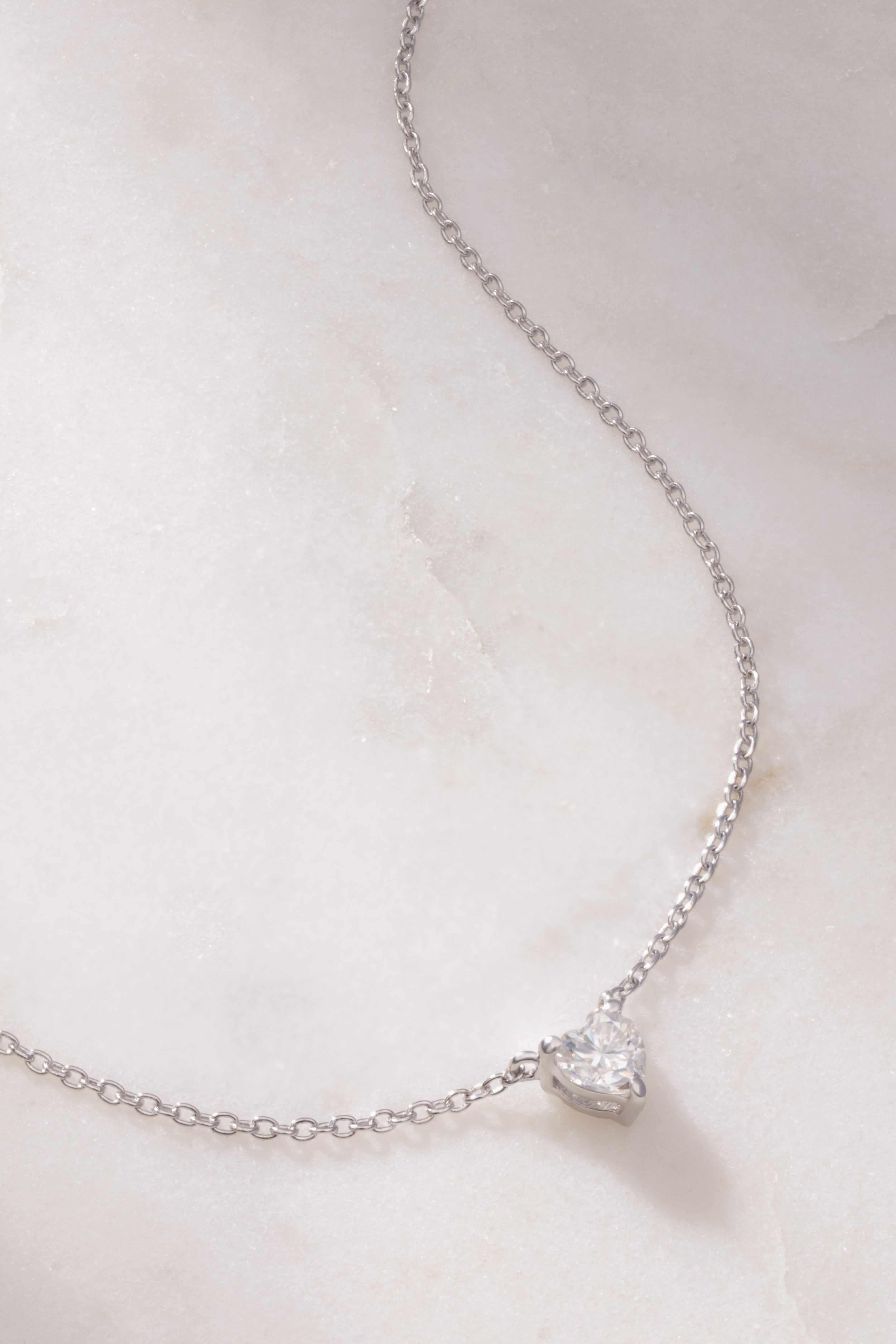 Illume Heart Moissanite necklace - Image 5
