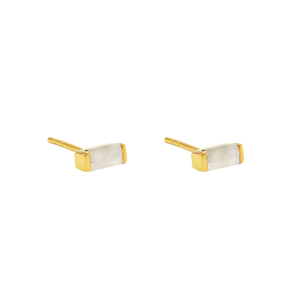Jazmin 2 micron gold semi precious earrings - Image 4