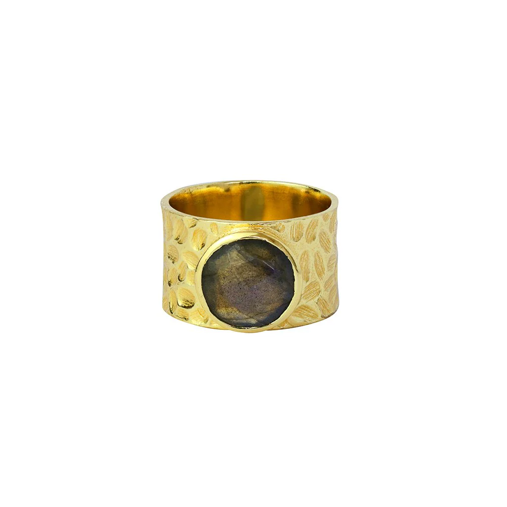 Kyson semi precious 2 micron gold ring - Image 3