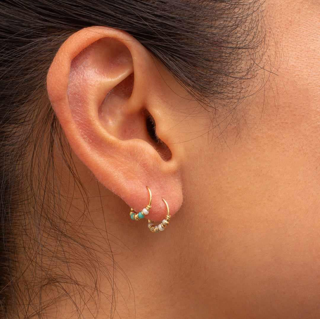 Lily gold filled small sleeper earring - Image 8