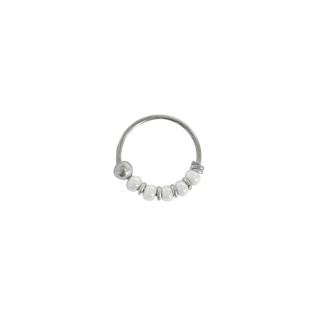Lily silver large sleeper earring - Image 3