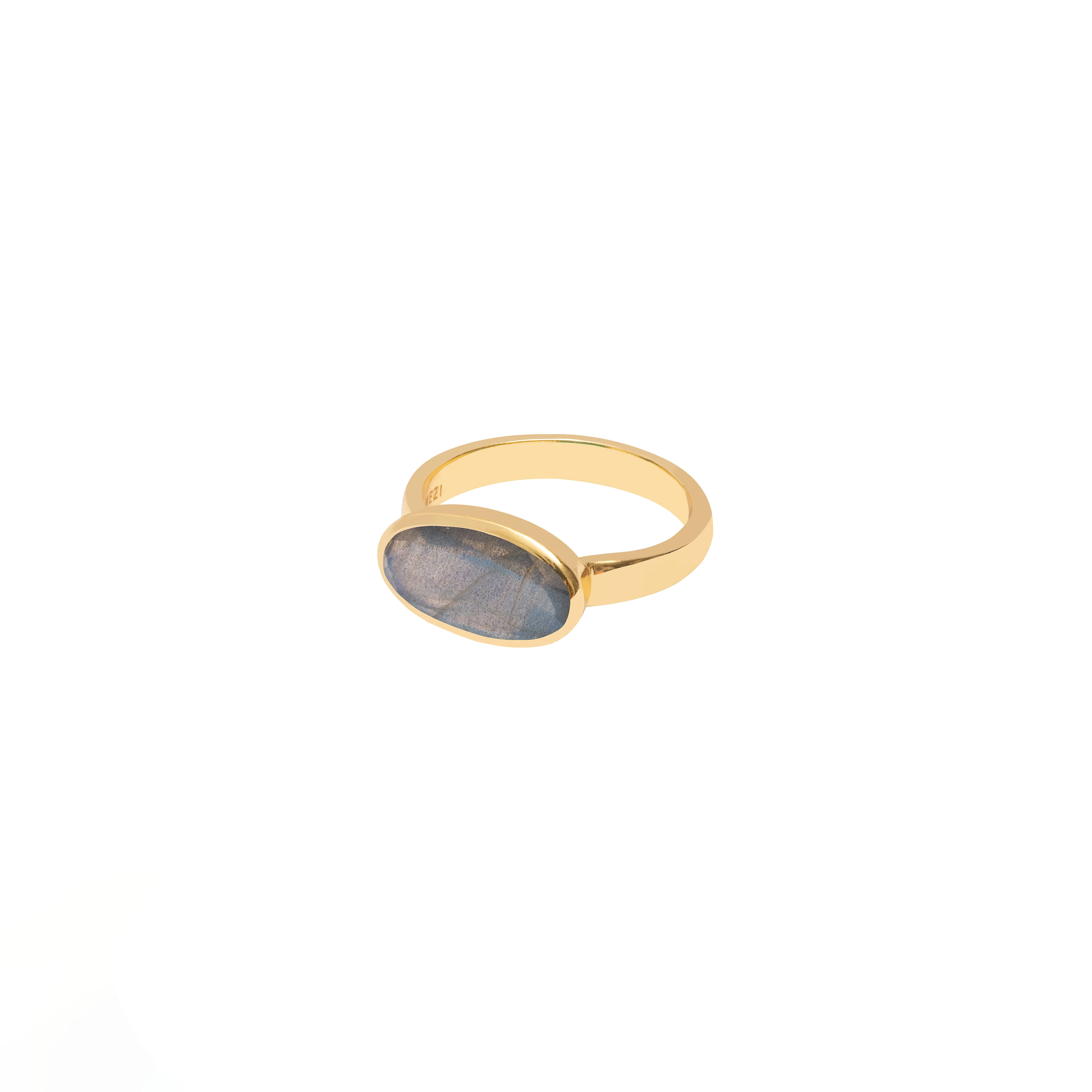 Meya gold semi-precious stone rings - Image 5