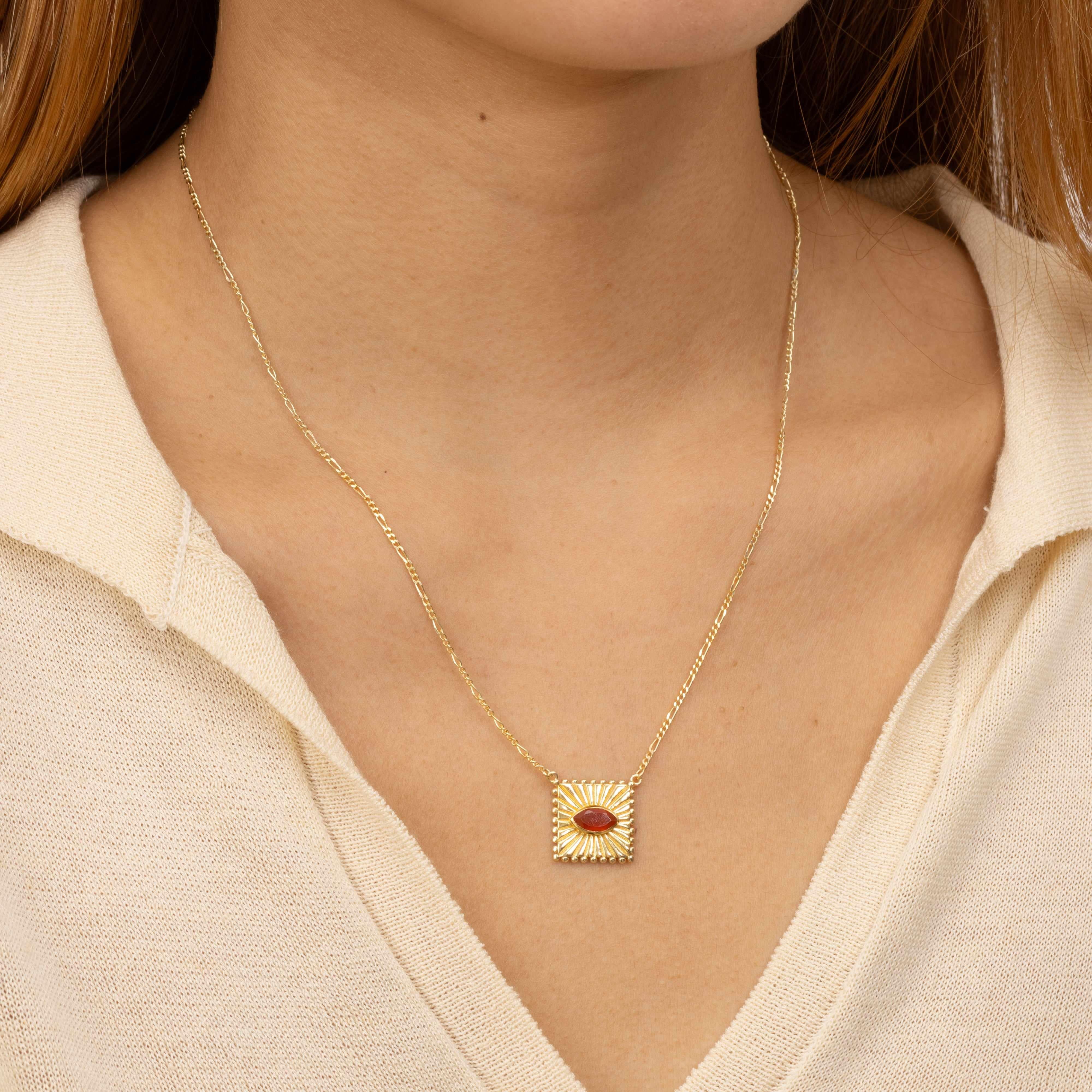 Nilda precious stone pendant - Image 3