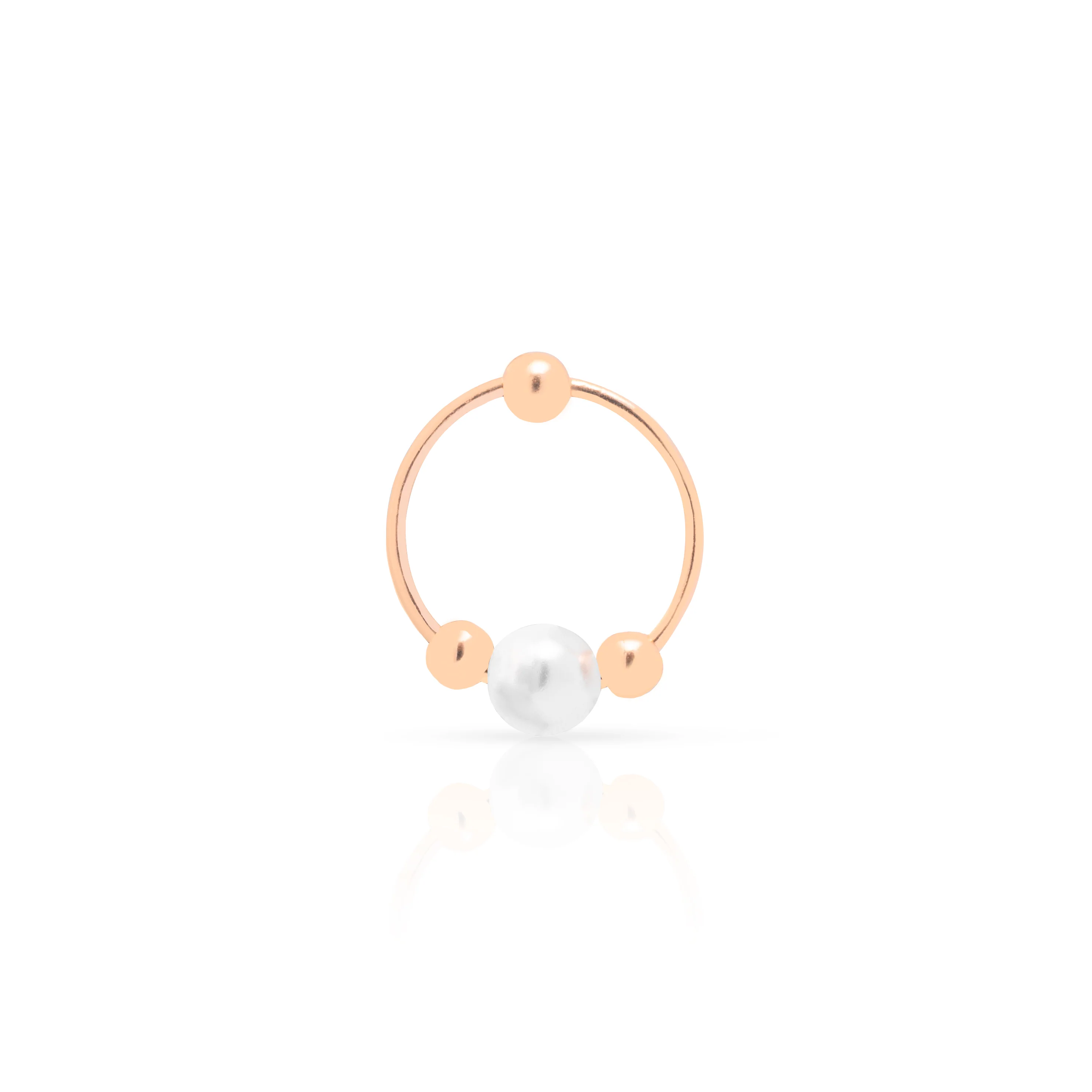 Sammy freshwater pearl sleeper earring - Image 3