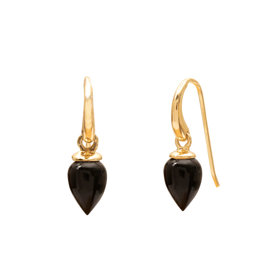 Selas tear drop semi-precious stone earrings - Image 3
