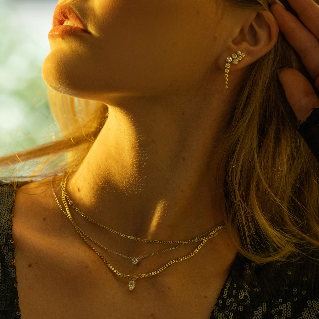 Selene moissanite chain necklace - Image 5