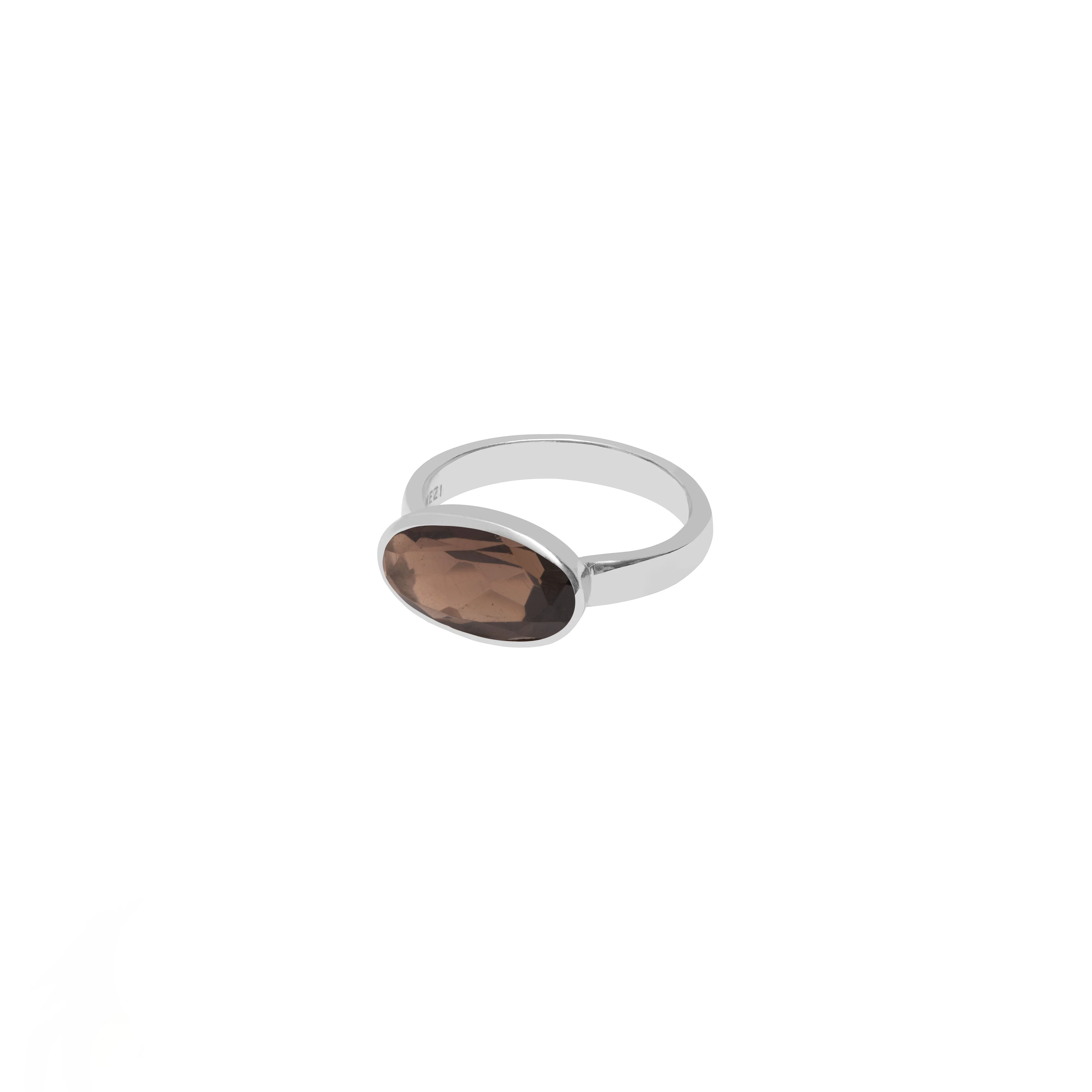 Vigga silver semi-precious stone ring - Image 3