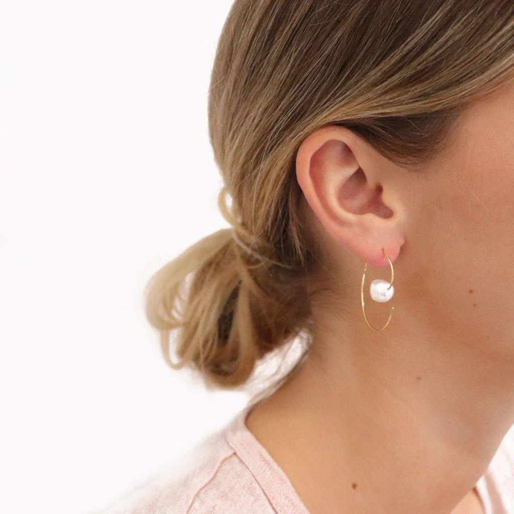 Virginia fresh water pearl hook earrings - Image 3